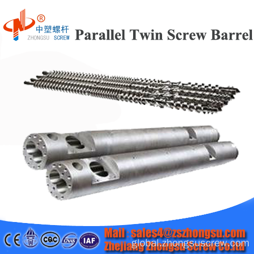 Parallel twin screw barrel Parallel twin screw barrel for Krauss Maffei Factory